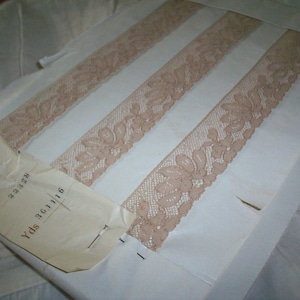Encaje antiguo por venta al por mayor sólo encaje alencon francés 1920 yardas algodón puro