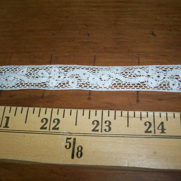 2 yds 15" .of a 5/8"  antique lace French yardage cotton