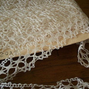silk hand done lace antique