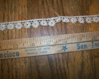 Vintage rayon lace 1930   vintage supplies