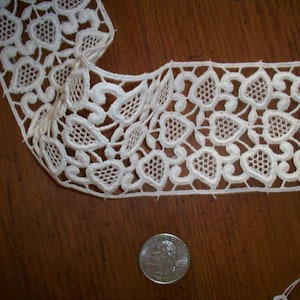 cotone Pizzo antico tagliato a misura o rotolo pizzo venise origine svizzera 1920