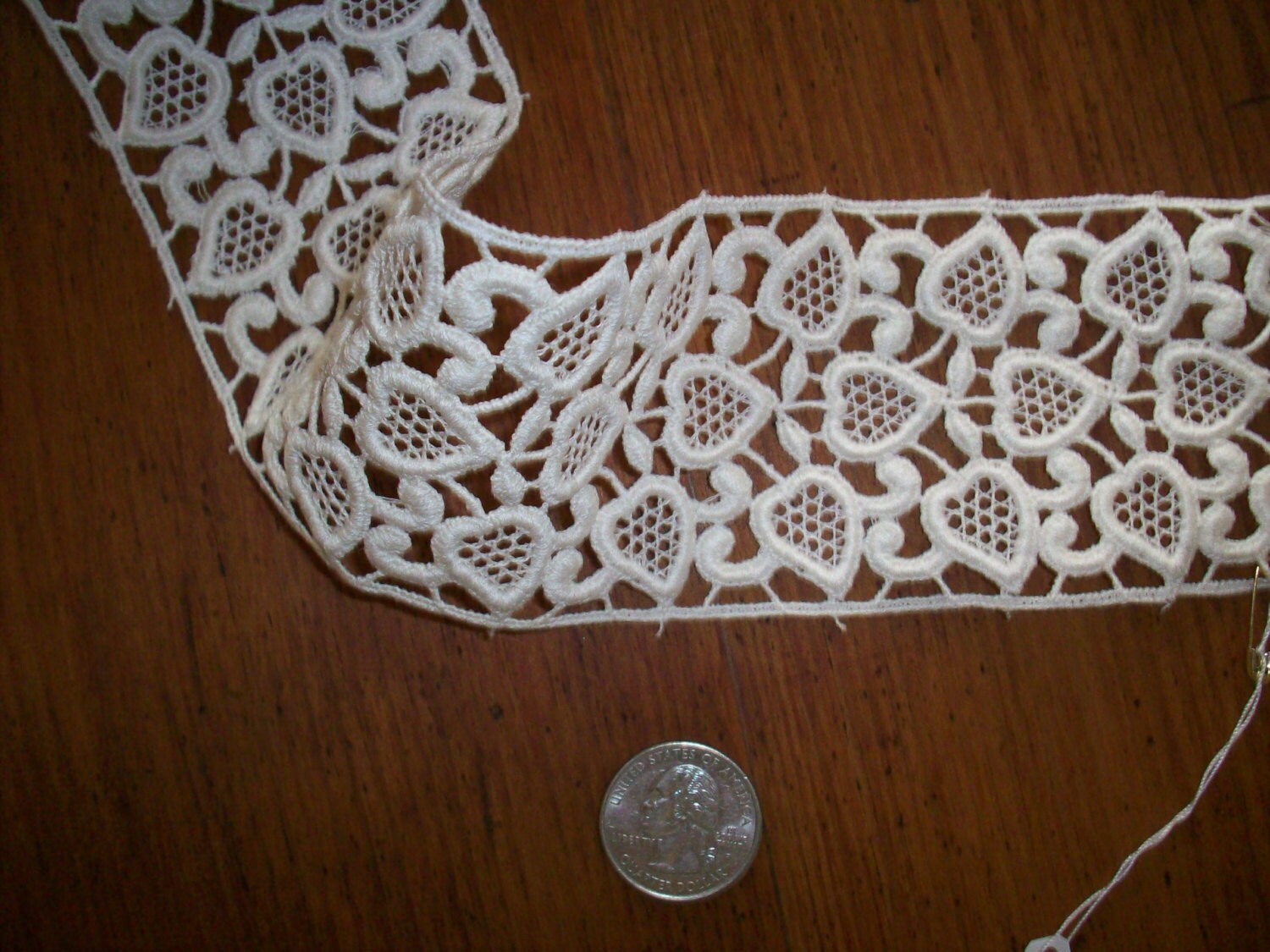 2 Yds. Cotton Antique Lace by the Yard or Roll Venise Lace Swiss
