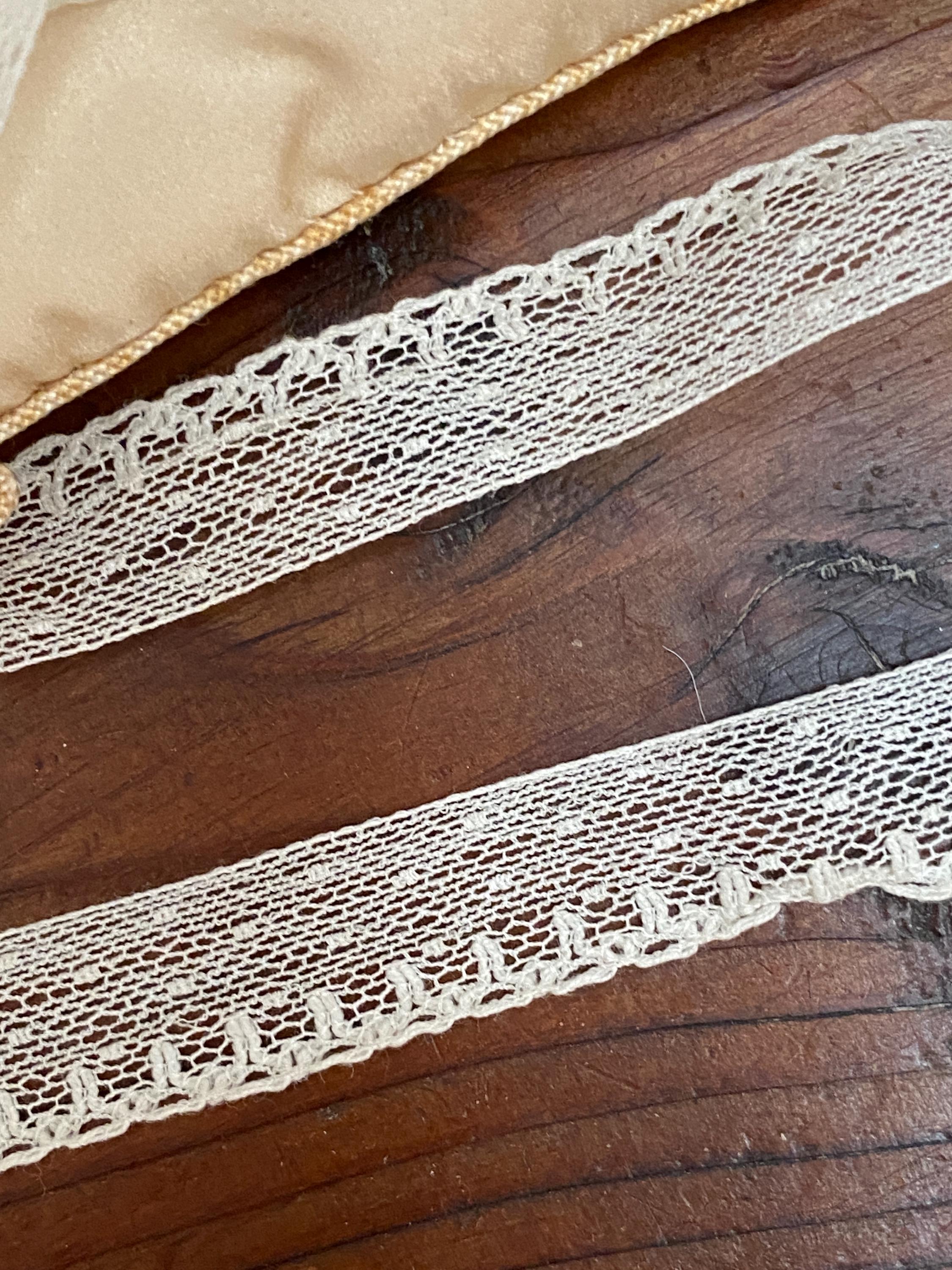 3 Yds. Antique Lace White Cotton Lace Doll Scale Narrow Edging - Etsy