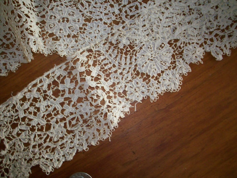 Antique hand done Carrickmacross lace