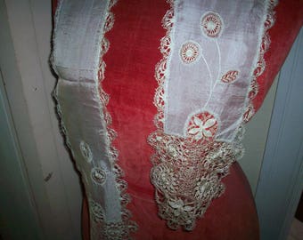 Finest Maltese lace silk scarf/lappet