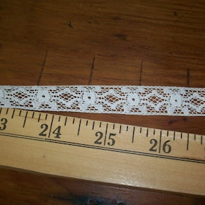 2 yds.of un 1/2&quot; dentelle antique coton français métrage