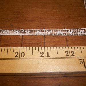 Antieke kant groothandel of retail ivoor filet kant franse jaren 1800 yardage puur katoen