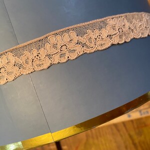 6 yds. Tea with cream color cotton lace deco design wholesale available