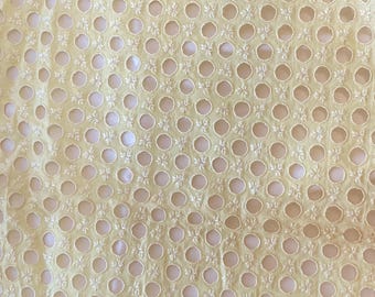 Antique hand embroidered linen lace doily/runner/dresser piece