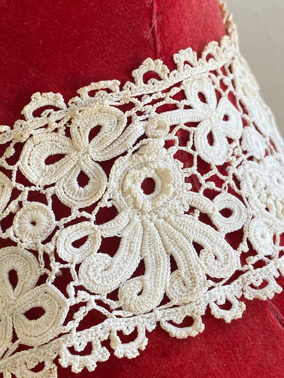 Collar 1800s Antique Irish Crochet Lace - Etsy