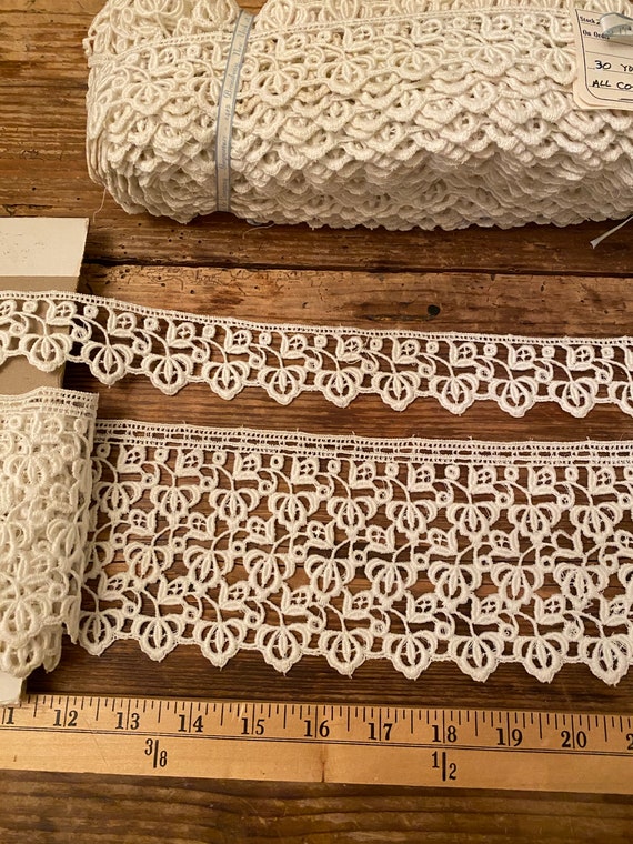 Cotton Antique lace venise lace swiss origin 1920 | Etsy