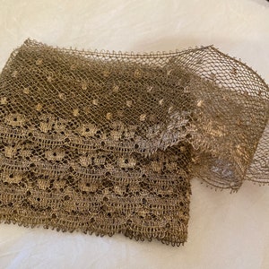 Metallic Gold Lace 1920s Authentic 2 Width - Etsy