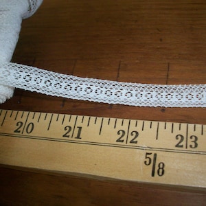 2 yds.d’une dentelle antique de 1/2 » Français coton yardage