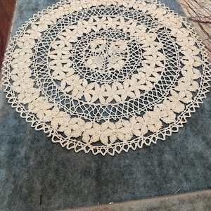Antique Fine hand done lace doily