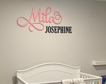 Custom Wood Baby Name Sign | Letter Wall Art | Kids Room Art | Wall Art for Nursery | Baby Name Sign | Kids Room Decor | Wooden Sign | USA