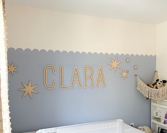 Name Cutouts for Nursery, Wooden Letters, Name Sign, Nursery Letters, Wall Art Above Crib, Nursery Decor, Nursery Wooden Name, Boy Nursery