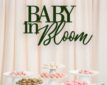 Baby in Bloom baby shower sign decorations, Baby in Bloom shower, Cute Baby Shower back drop, Unique Baby Announcement, Oh Baby