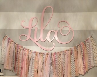 Wooden Name sign 8-24" Tall! Office large Wooden name sign letters Baby Name Wooden nursery name nursery decor wooden wall art above a crib