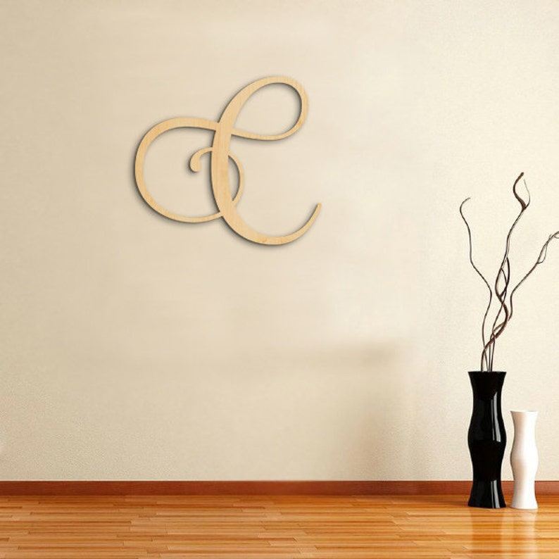 Wooden Initials Wood Monogram Letters Wood Wall Decor Etsy