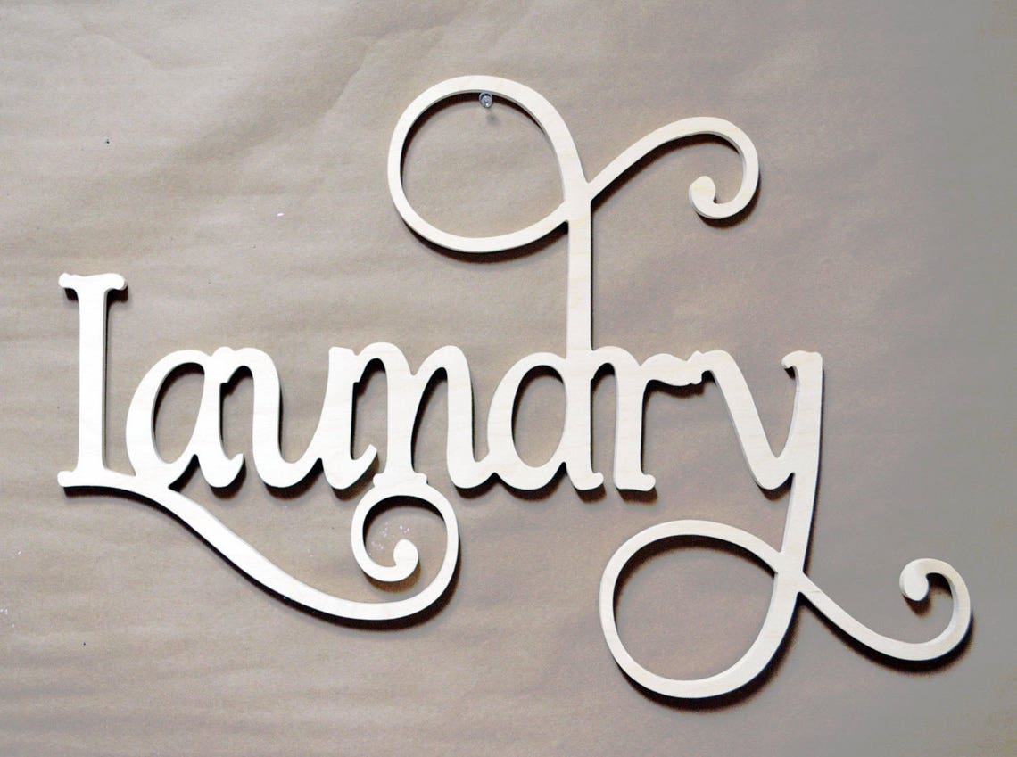 Wall Hanging Painted Wooden Word Nursery Wall Hanging Etsy