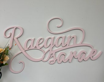 Custom Name Sign, Large Name up to 55" Wide, Nursery Name Sign, Wooden Name Sign, Baby Name Sign, Nursery name Sign, Custom Name Sign
