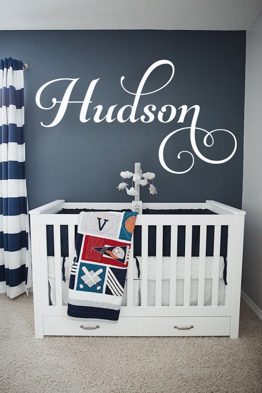 Personalized Boys Nursery Decor Gift Name Sign for Baby Room or ...