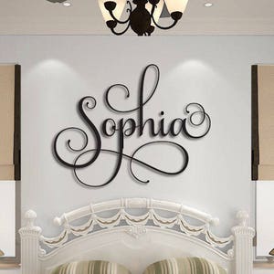 Wooden Name Sign Wall Hanging Letters for Nursery or Bedroom Wooden ...