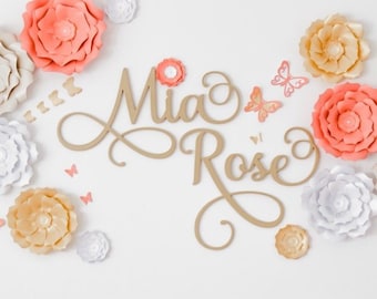 24" Gold Custom Sign, Class of 2019, Graduation Party Decorations, Paper Flower Backdrop, 2019 Graduation Party Decorations, Senior 2019