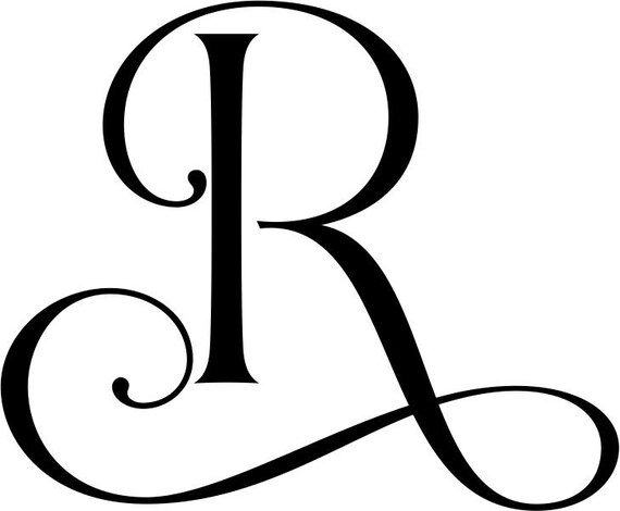 Plantillas Elegantes De Letras Monogramadas R Letra R Logo Vector
