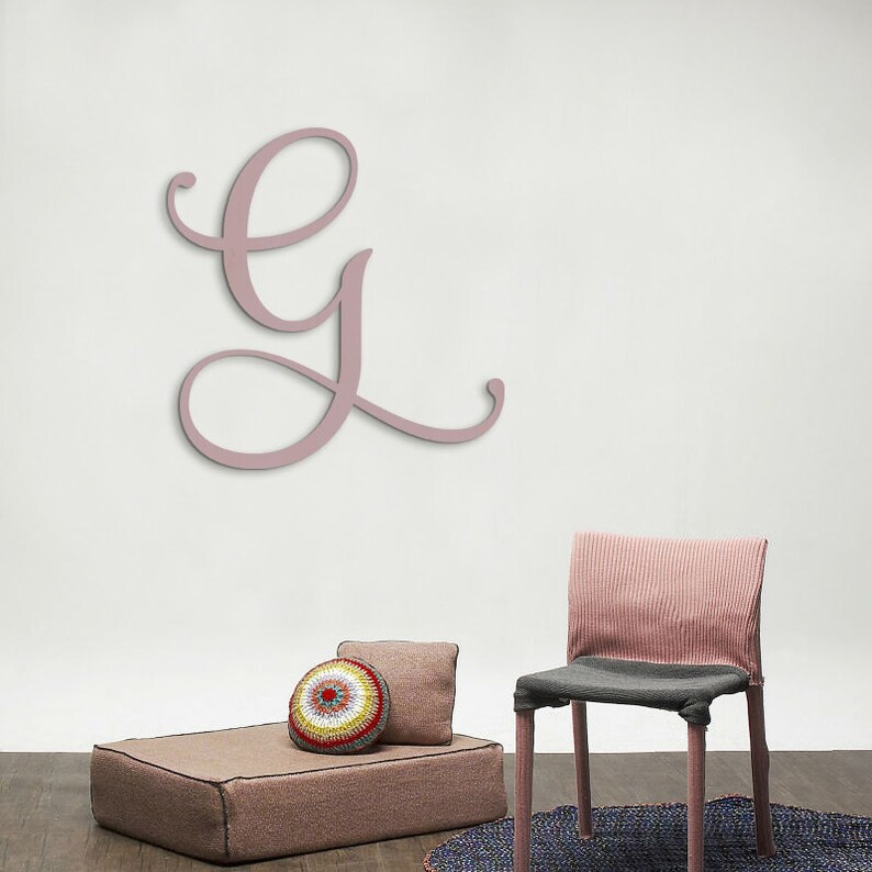Extra Large Wall Art Wooden Letters Hanging Decor Nursery Wood Monogram Rustic
