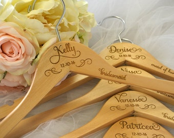 Bride Hanger, Wedding Dress Hanger, Personalized Hanger, Mrs Hanger, Bridesmaid Hangers, Wedding Hanger, Name Hanger, Bridal Hanger, Gift