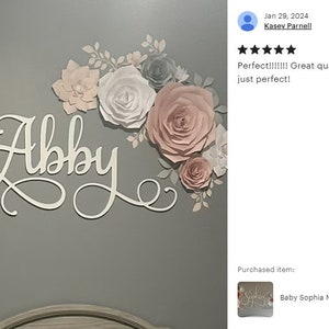 Baby Sophia Nursery Name Cutout Custom Wood Wall Name Sign Wall Hanging ...