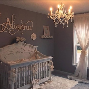 nursery wall name decor