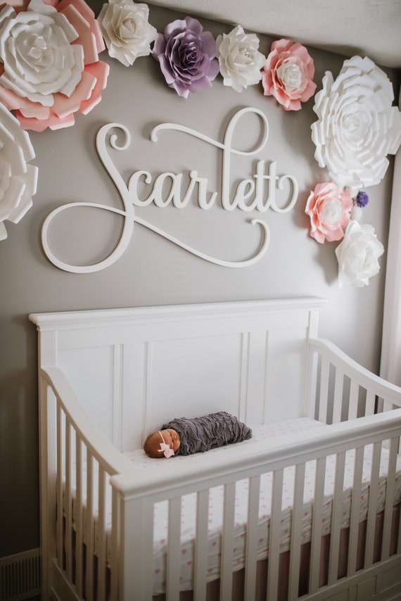 Wood Name Cutout  Custom Name Sign Wall Hanging  Nursery