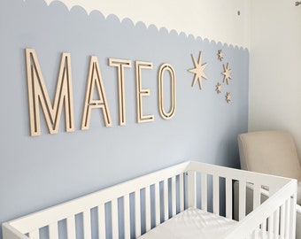 Custom Wood Baby Name Sign | Letter Wall Art | Kids Room Art | Wall Art for Nursery | Baby Name Sign | Kids Room Decor | Wooden Sign | Boho