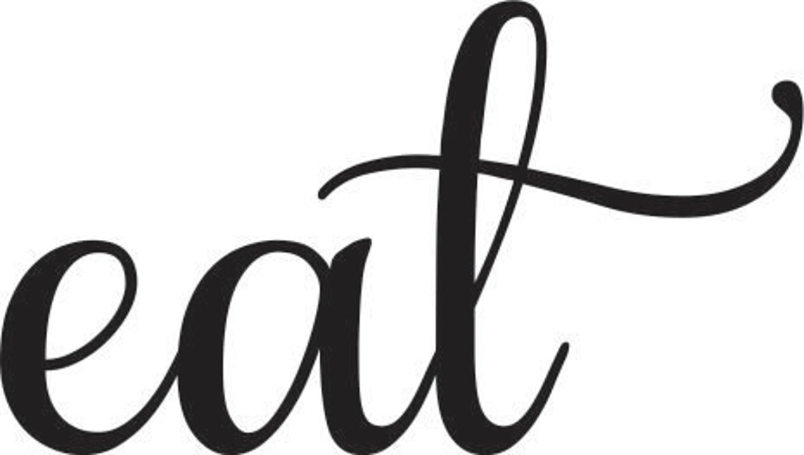 Large Eat Sign Kitchen Wall Decor Rustic Eat Sign Wall Etsy
