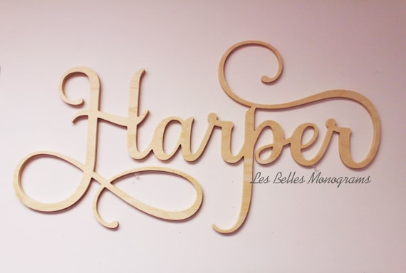 name wall art letters