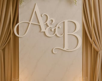 Wedding Initials Sign, Wedding Sign, initials sign, Wedding Initials, Initial Wedding Sign, Wood Initials for wall hanging, Couple Monogram