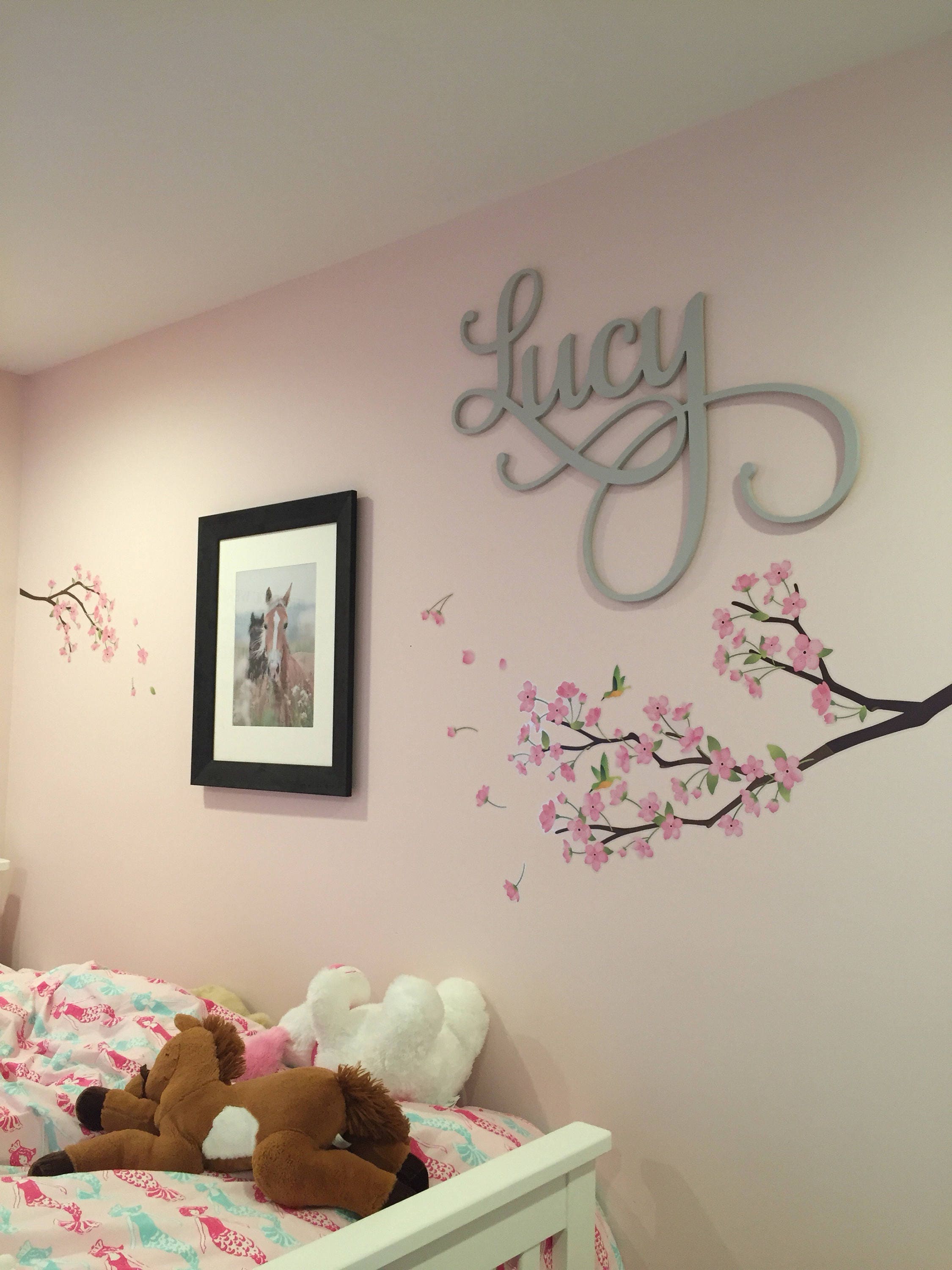 Name wall on sale decor girl