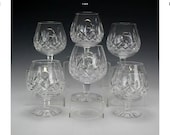 Celebrate Toast LISMORE Brandy Sniffer glasses (6) by Waterford Crystal