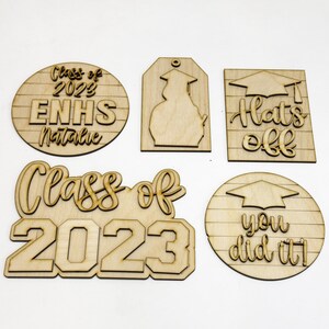 Graduation | Class of 2023 Tiered Tray DIY Kit | Unfinished Paint Your Own