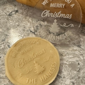 Personalized Christmas Cookie Stamp | Holiday Baking | Unique Gift | Family Gift