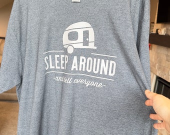 XX-Large | Sleep Around and Tell Everyone | Dark Heather | Tee & Tank Sale