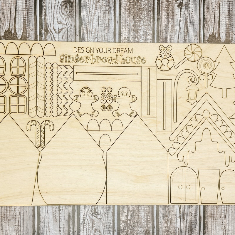 Cardboard House Pattern Etsy