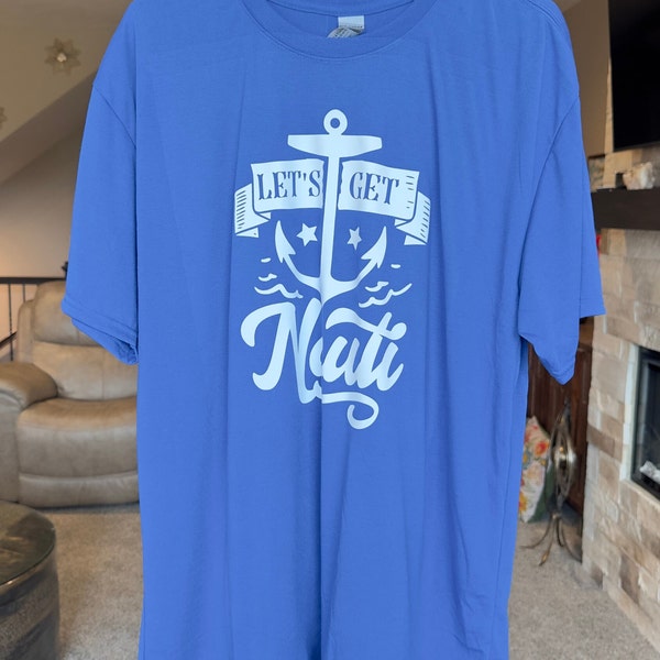 X-Large | Let's Get Nauti | Royal | Tee & Tank Sale