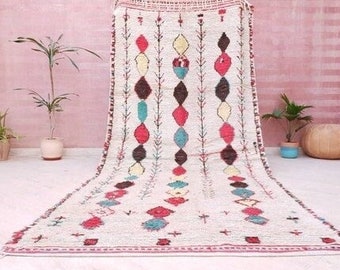Vintage Moroccan Rug 5x11 Gorgeous Vintage Azilal Rug vintage Berber Rug, large Handmade Rug antique living room rug