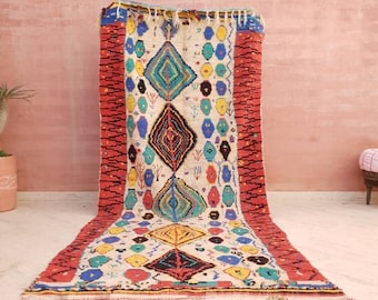 Vintage Moroccan rug 4.7x10.7 Stunning Antique Unique Boujaad Rug, Collector Morrocan rug, Azilal Rug, Rug for Bedroom