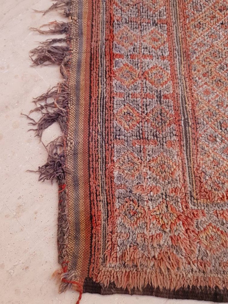 Auténtica alfombra marroquí vintage 6.1x9.6 Beni Mguild | Etsy