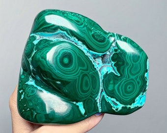 Chrysocolla malachite freeform slab over 1 pound, you pick