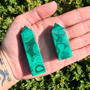 Malachite tower from South Africa some with druzy